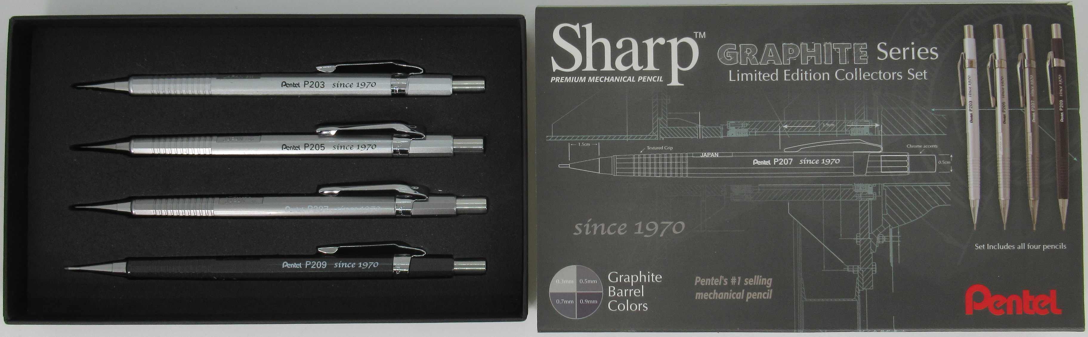 Pentel Classic Series Collectors Set : r/mechanicalpencils Pentel